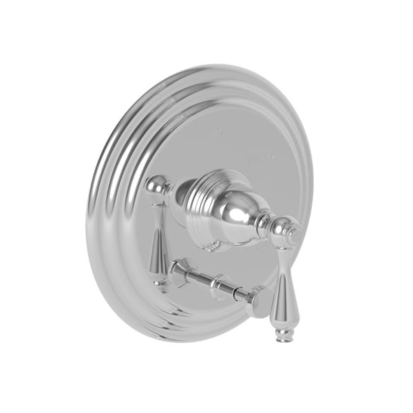 Newport Brass Balanced Tub & Shower Diverter Plate With Handle in Satin